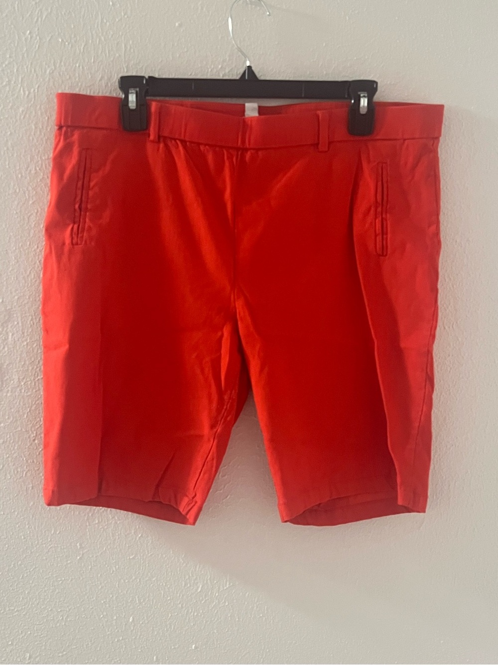 Jules & Leopold orange pull on bermuda shorts size XL